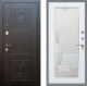 Входная металлическая Дверь Рекс (REX) 10 Зеркало Пастораль Белый ясень в Павловском Посаде
