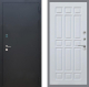 Входная металлическая Дверь Рекс (REX) 1A Черный Муар FL-33 Белый ясень в Павловском Посаде