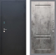 Входная металлическая Дверь Рекс (REX) 1A Черный Муар FL-117 Бетон темный в Павловском Посаде