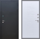 Входная металлическая Дверь Рекс (REX) 1A Черный Муар FL-289 Белый ясень в Павловском Посаде