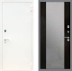 Входная металлическая Дверь Рекс (REX) 1А Белая шагрень СБ-16 Зеркало Венге в Павловском Посаде