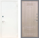 Входная металлическая Дверь Рекс (REX) 1А Белая шагрень FL-2 Беленый дуб в Павловском Посаде