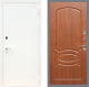 Дверь Рекс (REX) 1А Белая шагрень FL-128 Морёная берёза в Павловском Посаде