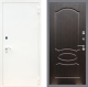 Входная металлическая Дверь Рекс (REX) 1А Белая шагрень FL-128 Венге светлый в Павловском Посаде