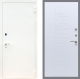 Входная металлическая Дверь Рекс (REX) 1А Белая шагрень FL-289 Белый ясень в Павловском Посаде