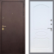 Входная металлическая Дверь Рекс (REX) Лайт 3К FL-128 Белый ясень в Павловском Посаде