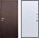 Входная металлическая Дверь Рекс (REX) Лайт 3К FL-289 Белый ясень в Павловском Посаде