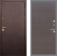 Входная металлическая Дверь Рекс (REX) Лайт 3К GL венге поперечный в Павловском Посаде
