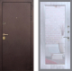 Дверь Рекс (REX) Лайт 3К Зеркало Пастораль Сандал белый в Павловском Посаде