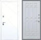 Входная металлическая Дверь Рекс (REX) 13 Силк Сноу FL-33 Белый ясень в Павловском Посаде