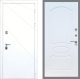 Входная металлическая Дверь Рекс (REX) 13 Силк Сноу FL-128 Белый ясень в Павловском Посаде