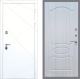Входная металлическая Дверь Рекс (REX) 13 Силк Сноу FL-128 Сандал белый в Павловском Посаде