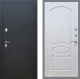 Входная металлическая Дверь Рекс (REX) 5 Черный Муар FL-128 Лиственница беж в Павловском Посаде