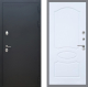 Входная металлическая Дверь Рекс (REX) 5 Черный Муар FL-128 Силк Сноу в Павловском Посаде