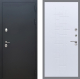 Входная металлическая Дверь Рекс (REX) 5 Черный Муар FL-289 Белый ясень в Павловском Посаде