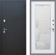 Дверь Рекс (REX) 5 Черный Муар Зеркало Пастораль Белый ясень в Павловском Посаде