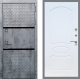 Входная металлическая Дверь Рекс (REX) 15 Бетон Темный FL-128 Белый ясень в Павловском Посаде