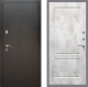 Входная металлическая Дверь Рекс (REX) 5 Серебро Антик FL-117 Бетон светлый в Павловском Посаде