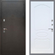 Входная металлическая Дверь Рекс (REX) 5 Серебро Антик FL-128 Белый ясень в Павловском Посаде