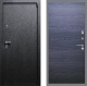 Входная металлическая Дверь Рекс (REX) 3 GL Дуб тангенальный черный в Павловском Посаде