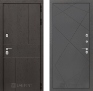 Дверь Лабиринт (LABIRINT) Urban 24 Графит софт